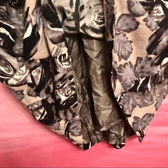 Antonio Marras Dark Floral Checkered Dress Sz 44 - Picture 12 of 15